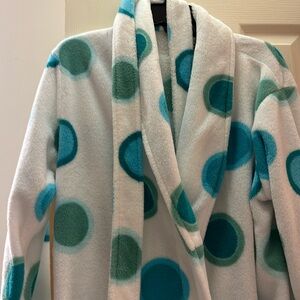 Knee length wrap bathrobe
